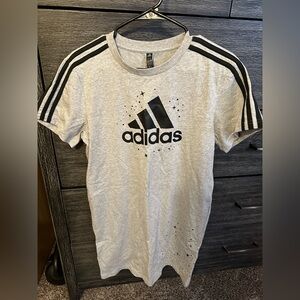 Adidas Heather Gray dress with Black Graphic